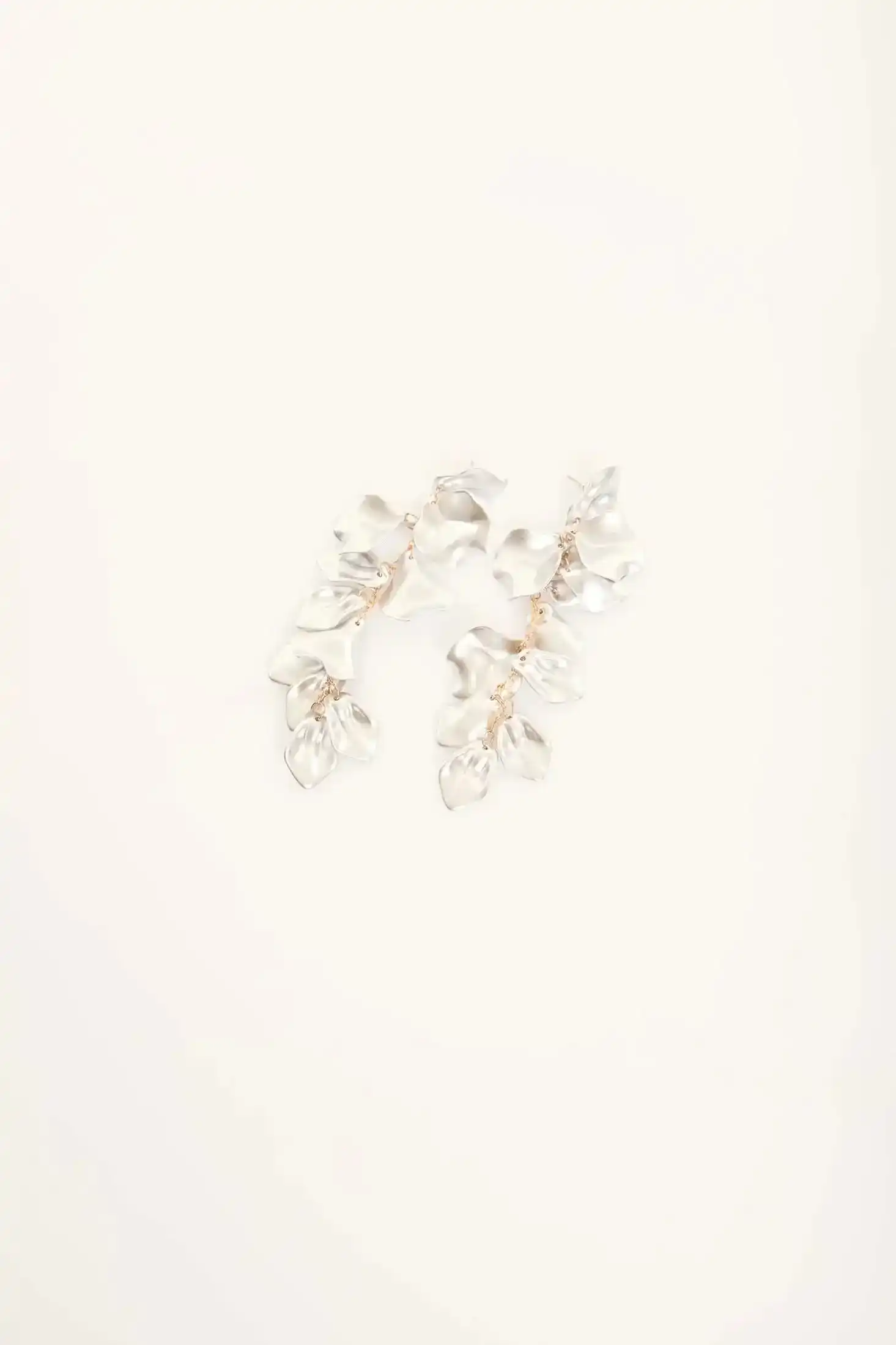 Flowing Petal Drop Earrings - Image 2